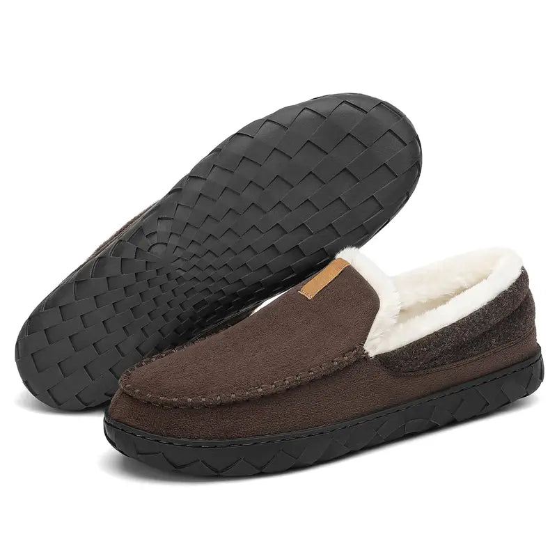 Orthopedic Slip-On Fleece-Lined Moccasins