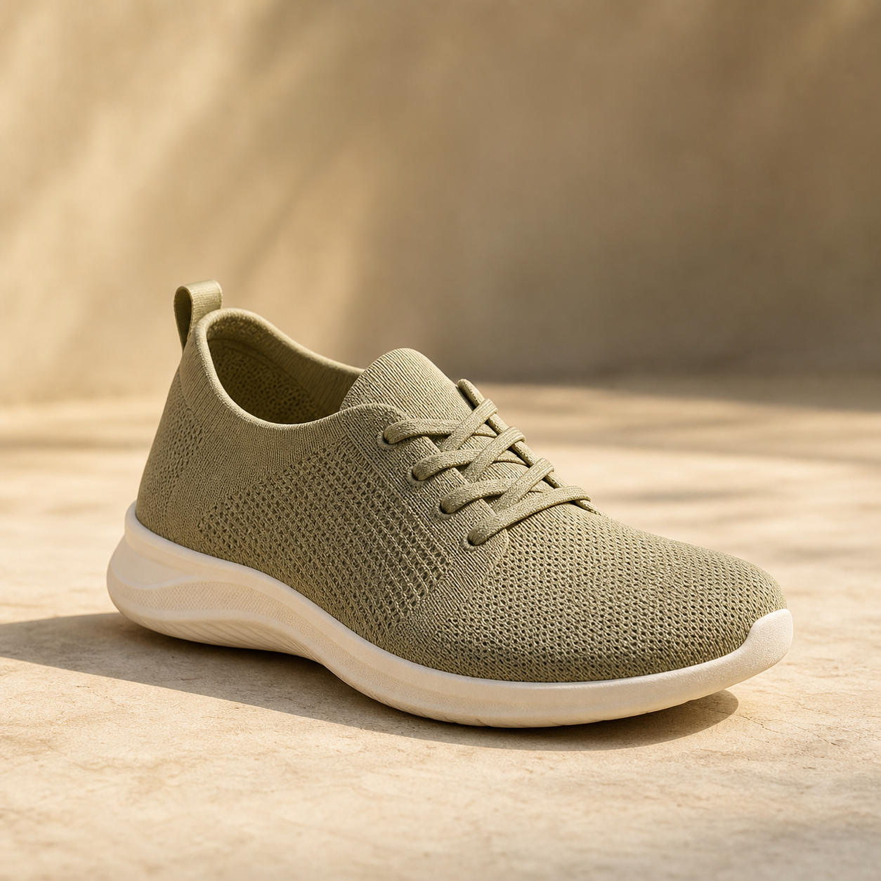 Wide bunion toe box sneaker profile