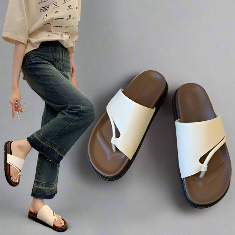 Retro Thick Bottom Slippers – Hide Bunions in Style &amp; Comfort