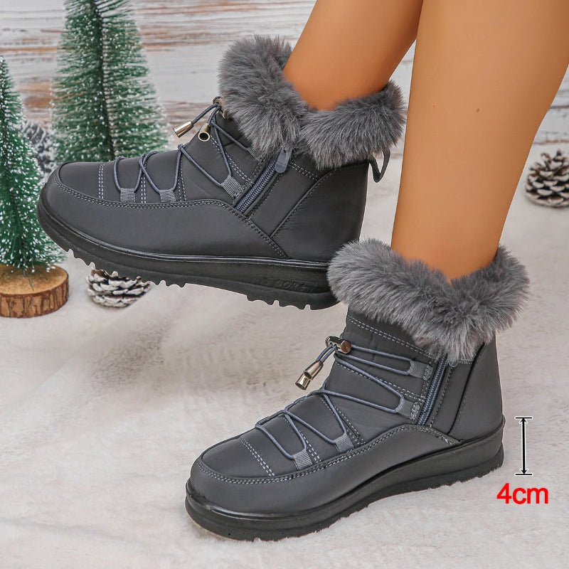 Waterproof Fur-Lined Snow Boots
