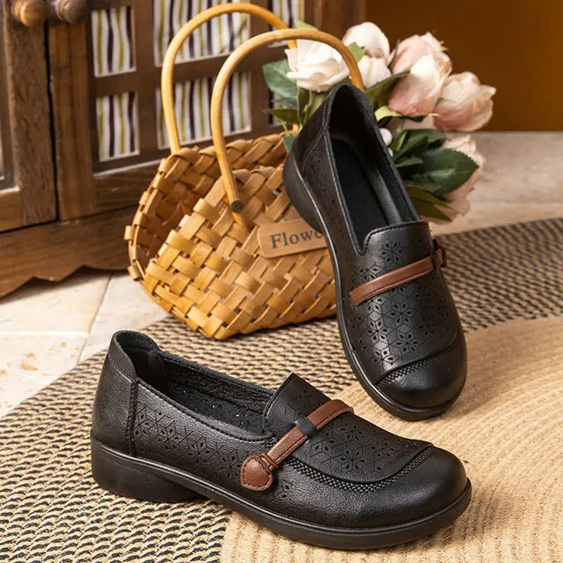 Casual Chic Perforated Mary-Jane Loafers for All-Day Wear