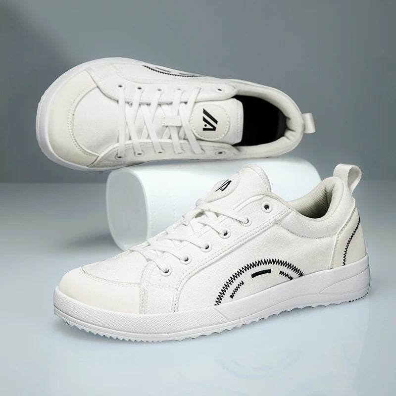 Unisex Wide Toe Box Sneakers - Mesh Upper Zero Drop