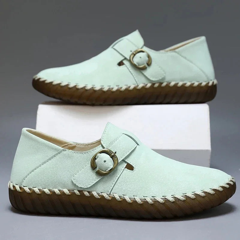 Women's Wide Toe Box Genuine Leather Moccasins
