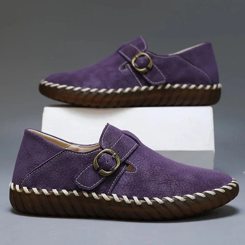 Women's Wide Toe Box Genuine Leather Moccasins