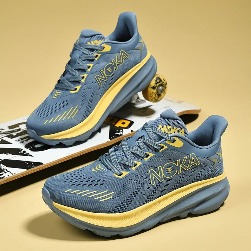 Lace-Up Mesh Platform Athletic Shoes