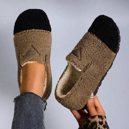 Women’s Warm Plush Lining Short Moccasins