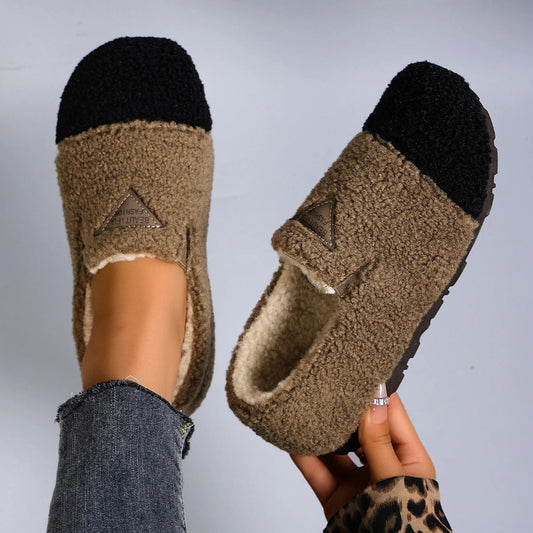 Women’s Warm Plush Lining Short Moccasins
