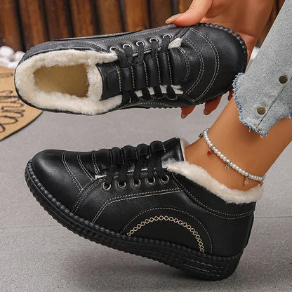 Women's Fur Lined Winter Sneakers Lightweight