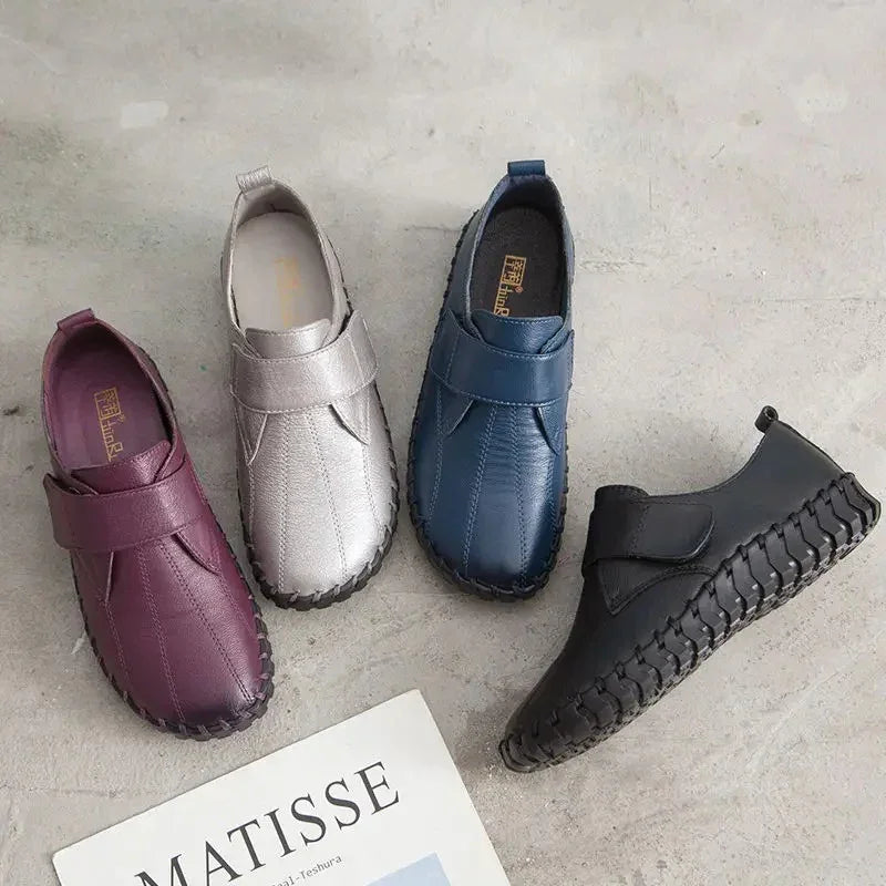 Women's Wide Toe Box Genuine Leather Loafers