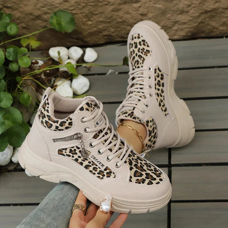 Women's High-Top Chunky Sole Sneakers Fashion