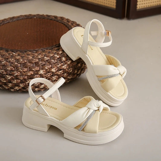 Women's Open Toe Sandals with Buckle Strap