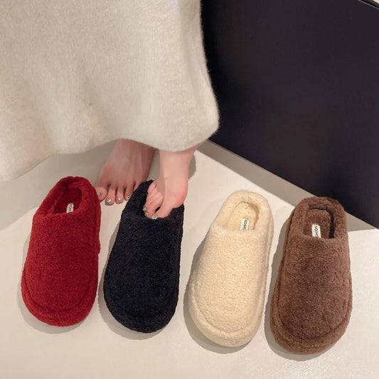 Fashionable Women’s Warm Thick Bottom Slippers