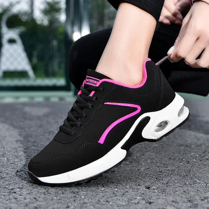 Women's Walking Shoes with Thick Cushioned Sole