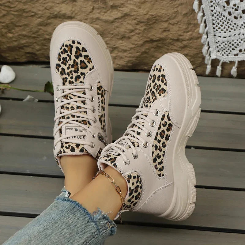 Women's High-Top Chunky Sole Sneakers Fashion