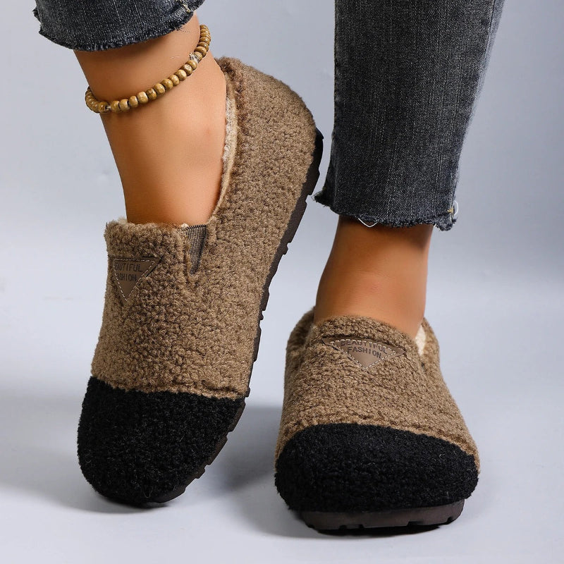 Women’s Warm Plush Lining Short Moccasins