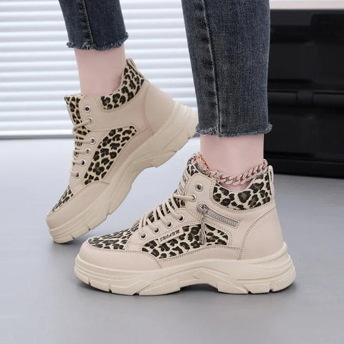 Women's High-Top Chunky Sole Sneakers Fashion