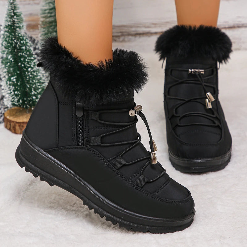 Waterproof Fur-Lined Snow Boots