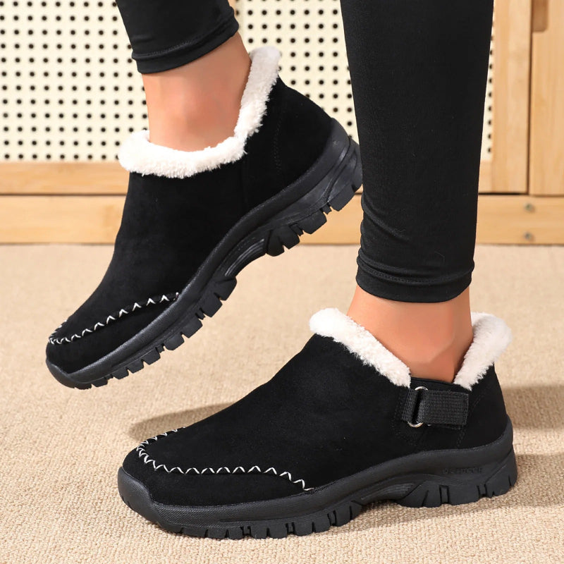 Cozy  Slip-On Sneakers with Plush Fur-Lining