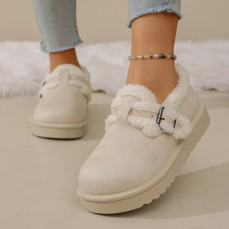 Round Toe Platform Ankle Boots