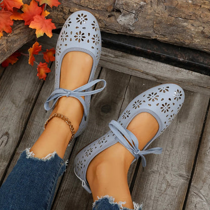 Women's Mary Jane Flats with Cross-Tie Detail