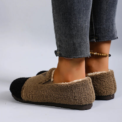 Women’s Warm Plush Lining Short Moccasins