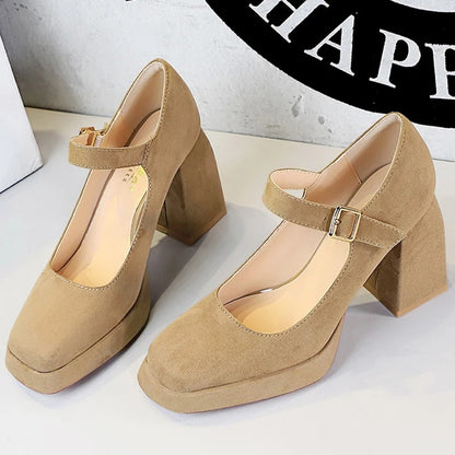 Women’s Mary Jane Block Heel Pumps