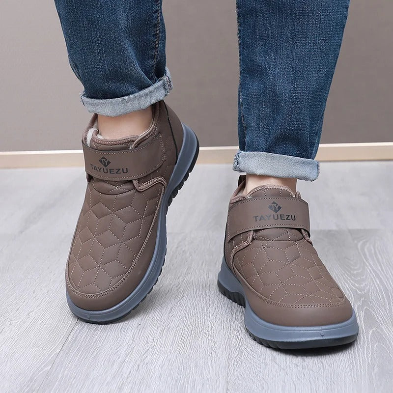 Waterproof Men’s Winter Sneakers with Warm Plush Lining