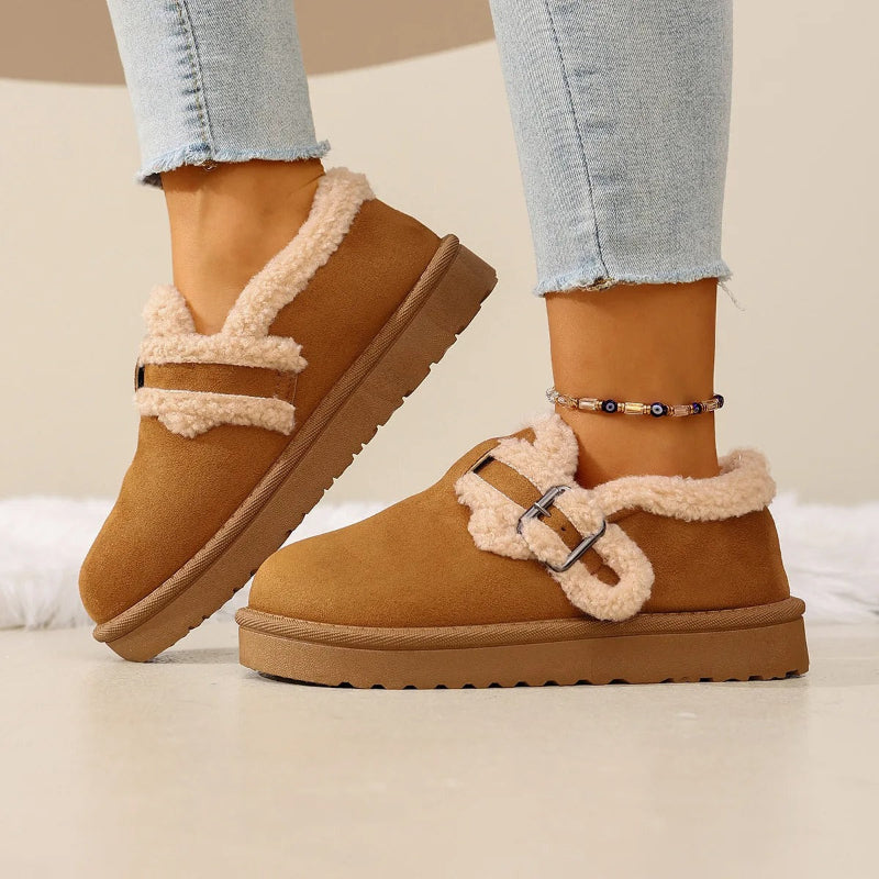 Round Toe Platform Ankle Boots