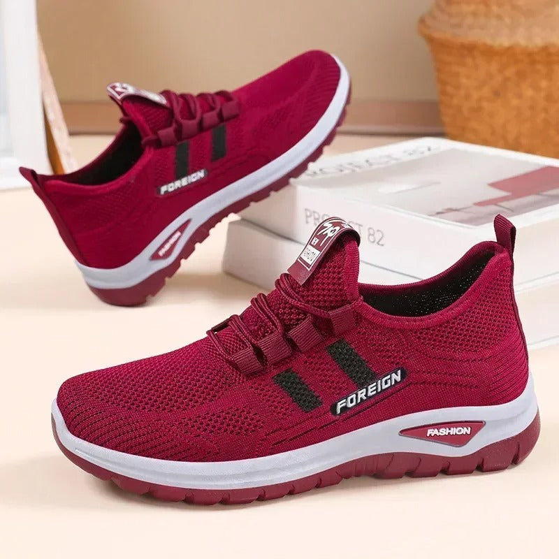 Breathable Mesh Athletic Shoes for Women