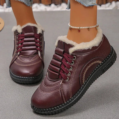 Women's Fur Lined Winter Sneakers Lightweight