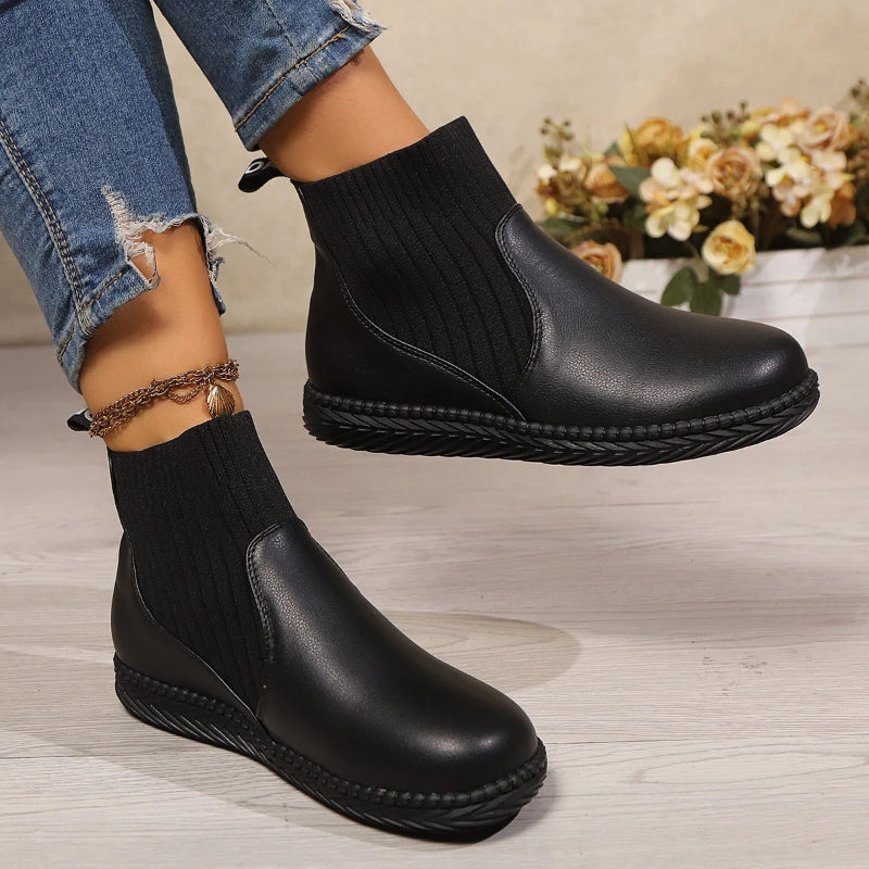 Round Toe Martin Boots for Bunions