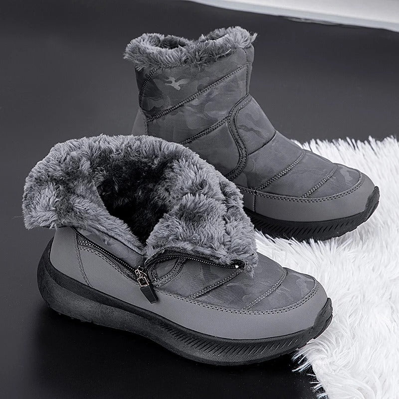 Ultra-Comfort Warm Lined Waterproof Winter Snow Boots - Plus Size