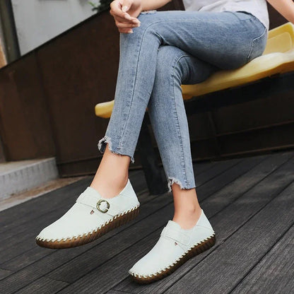 Women's Wide Toe Box Genuine Leather Moccasins