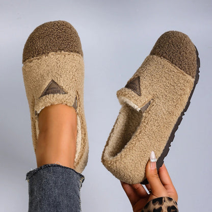 Women’s Warm Plush Lining Short Moccasins