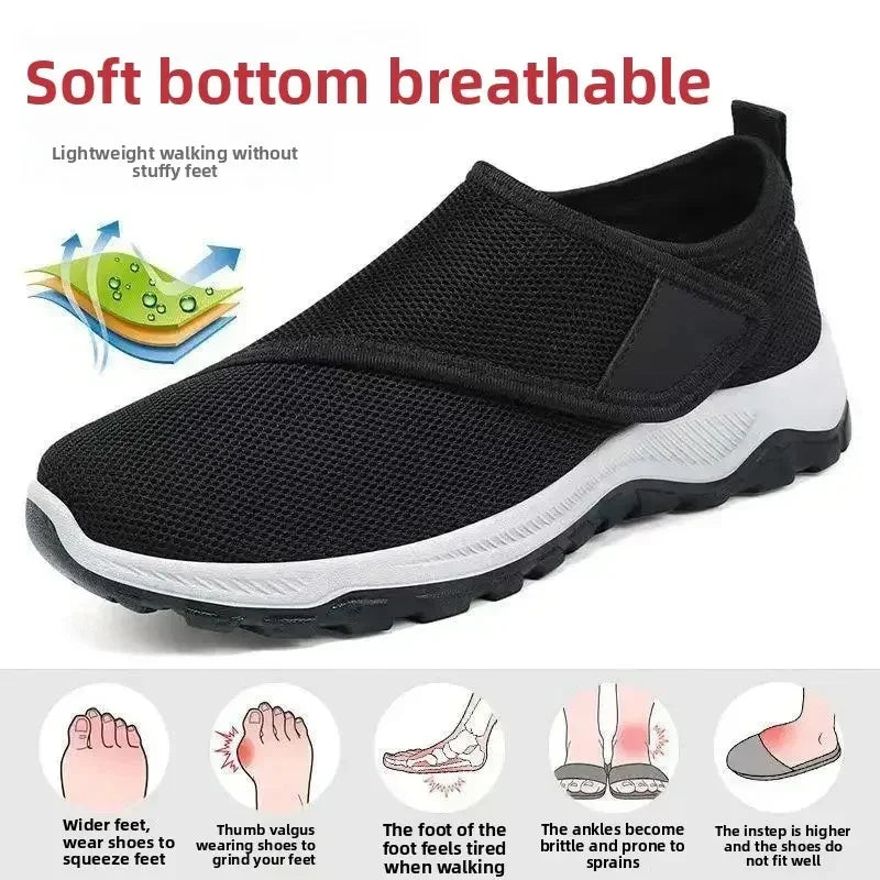 Wide-Fit Breathable Sneakers for Everyday Use