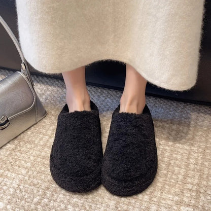 Fashionable Women’s Warm Thick Bottom Slippers
