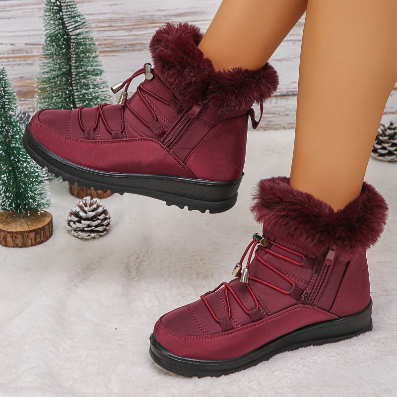 Waterproof Fur-Lined Snow Boots