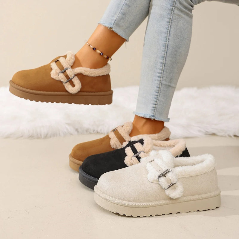 Round Toe Platform Ankle Boots