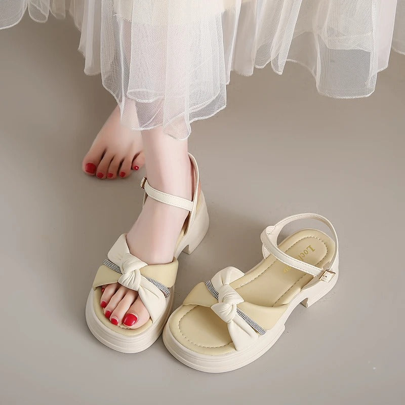 Women's Open Toe Sandals with Buckle Strap