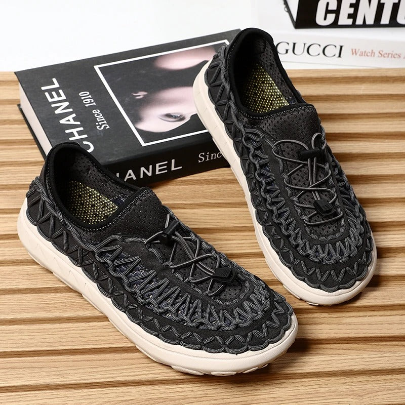 Fashionable Hand-Woven Slip-On Shoes