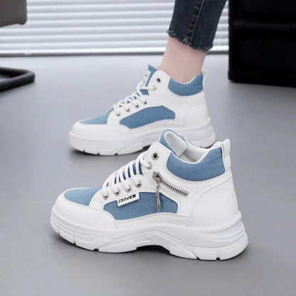 Women's High-Top Chunky Sole Sneakers Fashion