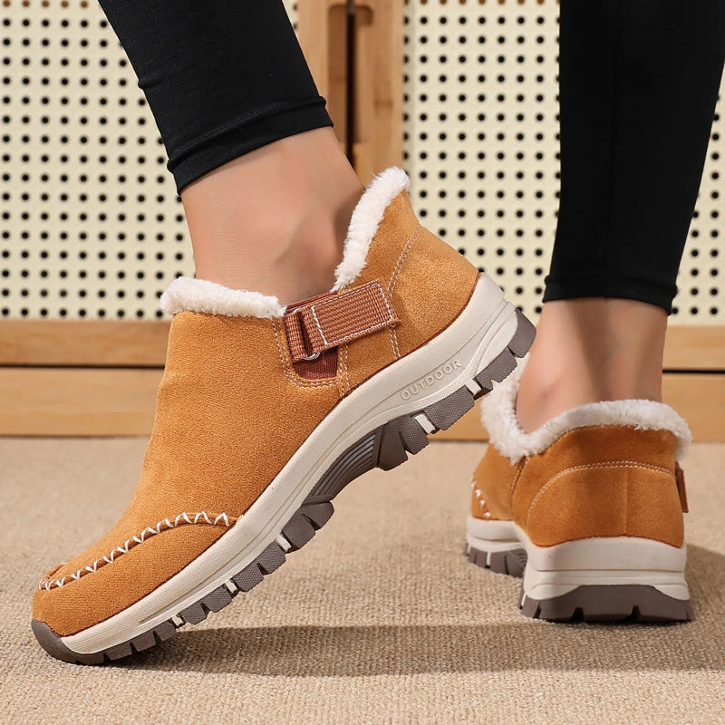 Cozy  Slip-On Sneakers with Plush Fur-Lining