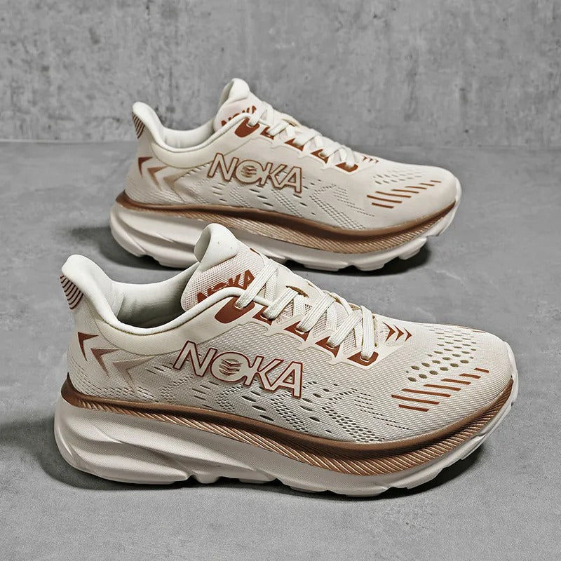Lace-Up Mesh Platform Athletic Shoes