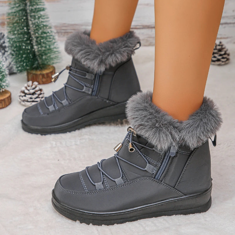 Waterproof Fur-Lined Snow Boots