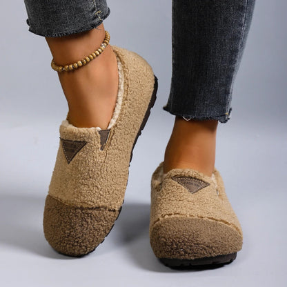 Women’s Warm Plush Lining Short Moccasins