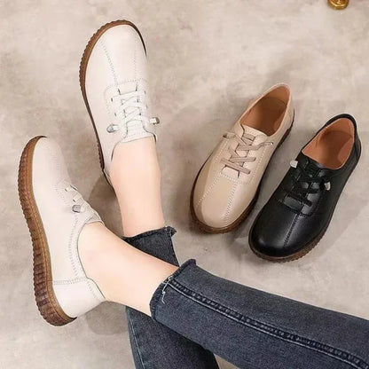 Women's Wide Toe Box Genuine Leather Oxford Shoes