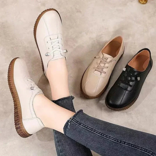 Genuine Leather Casual Shoes with Soft-sole