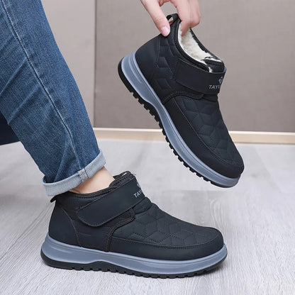 Waterproof Men’s Winter Sneakers with Warm Plush Lining