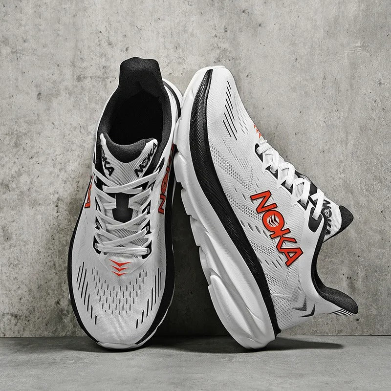 Lace-Up Mesh Platform Athletic Shoes