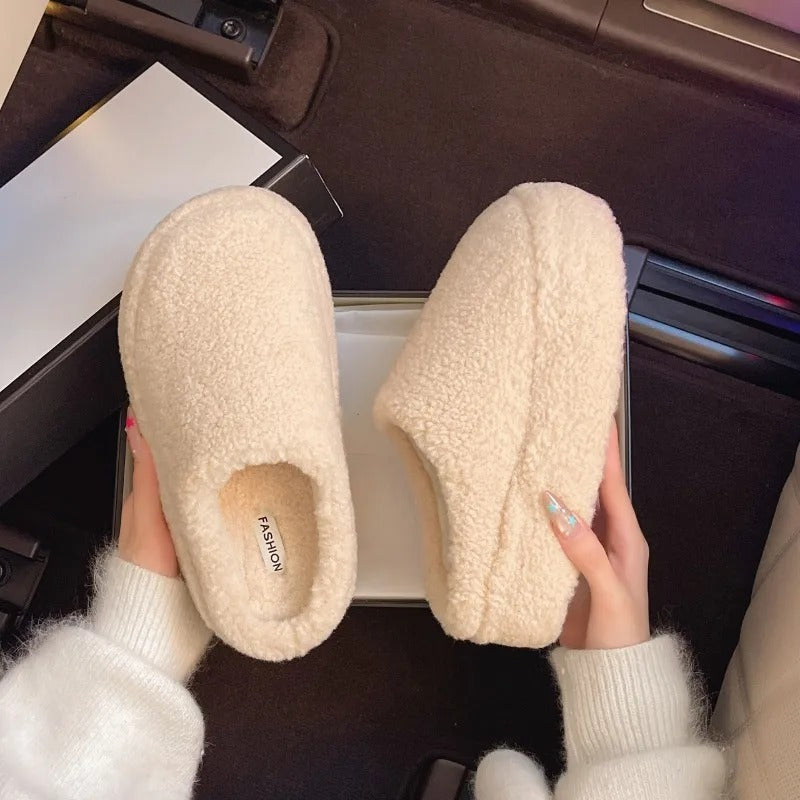 Fashionable Women’s Warm Thick Bottom Slippers